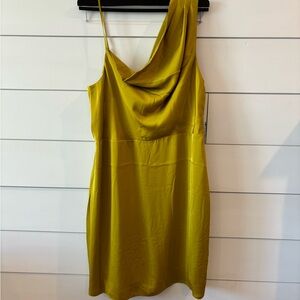 Express mustard mini dress